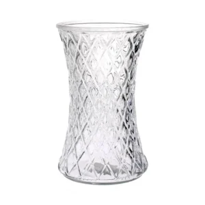 4.75"Dia.x7.875"Tall Clear Glass Gathering Vase