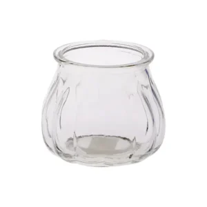 3.5"Dia. x 3.25"Tall Clear Mini Pumpkin Glass Vase