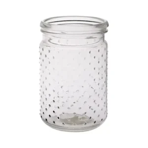 4"Dia.x 6"Tall Clear Glass Machine blown Vase