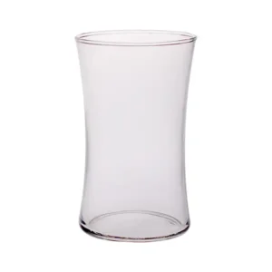 4"Dia.x 6.5"Tall Clear Glass Gathering Vase