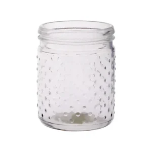 4"Dia.x 5.125"Tall Clear Glass Machine blown Vase