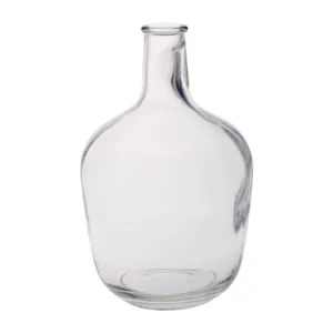 7"Dia.x 12"Tall Clear Glass Belly Vase